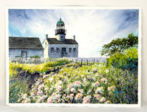 Original art for sale at UGallery.com | Pt. Loma Lighthouse by Judy Mudd | $875 | watercolor painting | 11.25' h x 15' w | thumbnail 3