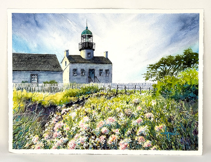 Pt. Loma Lighthouse by Judy Mudd |  Context View of Artwork 