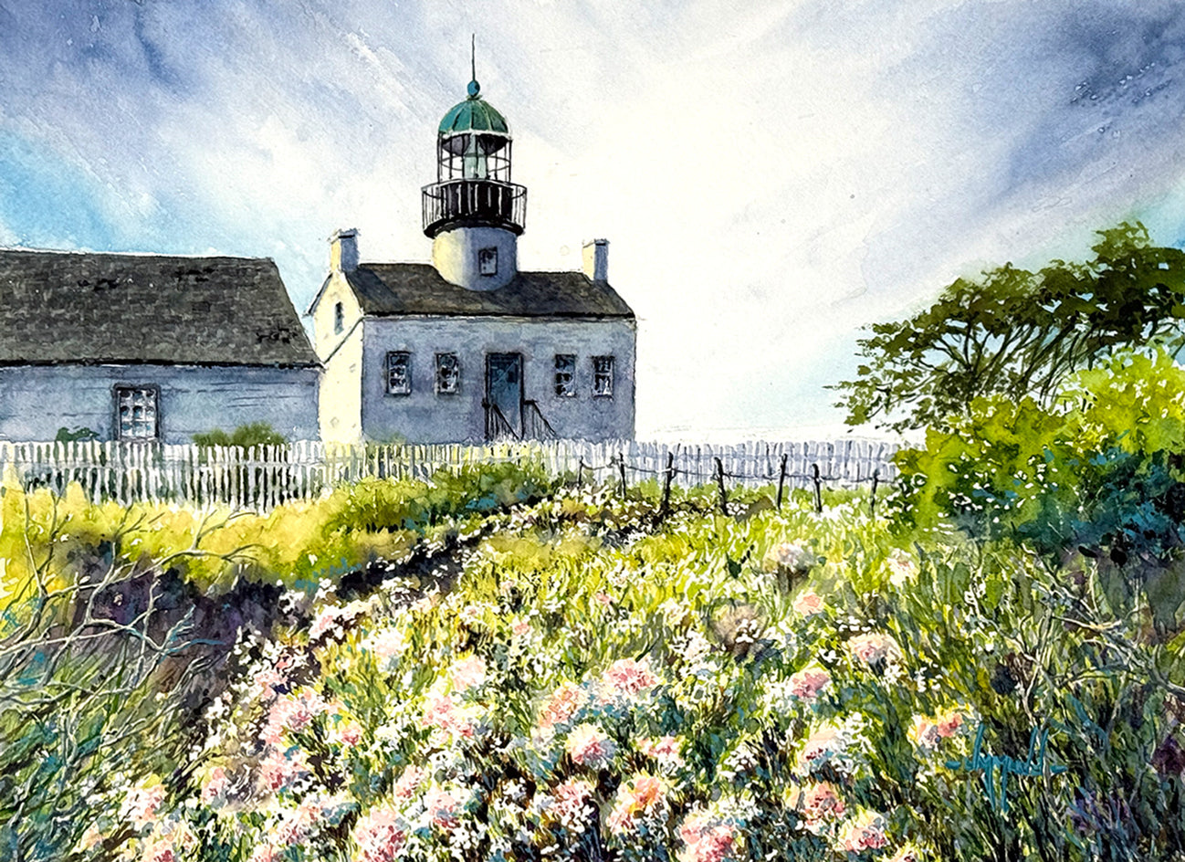 Pt. Loma Lighthouse by Judy Mudd |  Artwork Main Image 