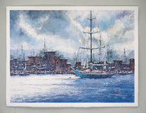 Original art for sale at UGallery.com | Sailing Day by Judy Mudd | $825 | watercolor painting | 11' h x 15' w | thumbnail 3