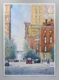 Original art for sale at UGallery.com | West on Muhammad Ali Blvd by Judy Mudd | $1,600 | watercolor painting | 22.5' h x 16' w | thumbnail 3