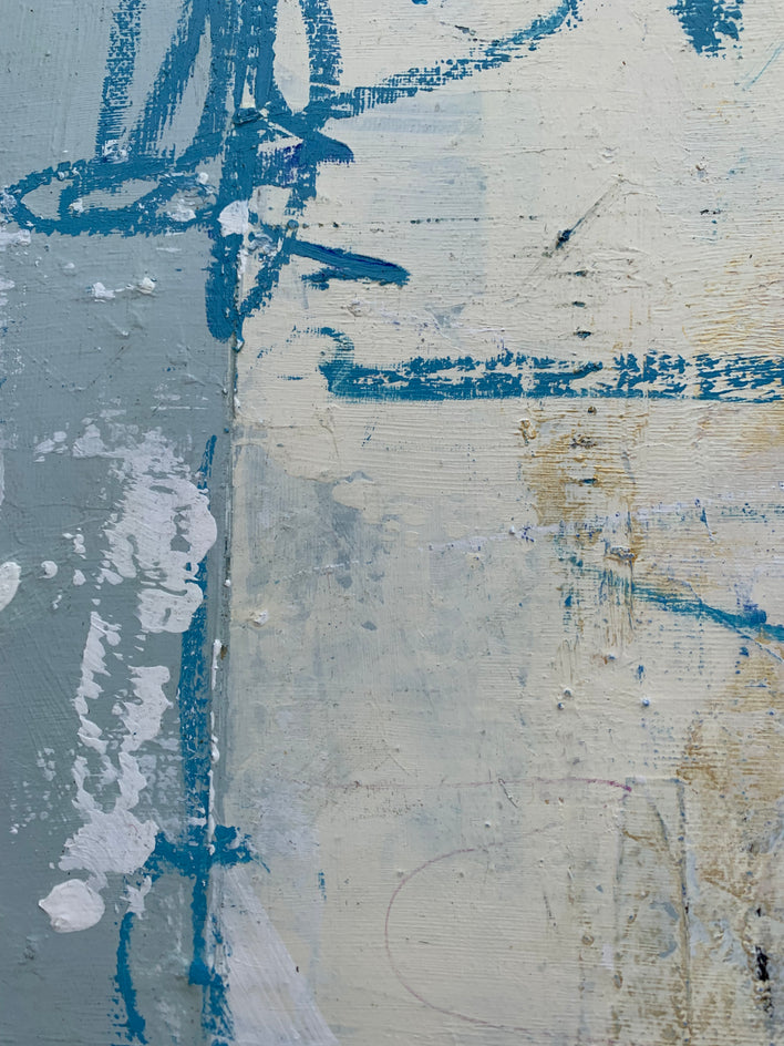 Echoes Unseen by Julie Weaverling |  Closeup View of Artwork 