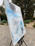 Original art for sale at UGallery.com | Playing on Another Level by Julie Weaverling | $3,400 | acrylic painting | 48' h x 36' w | thumbnail 2
