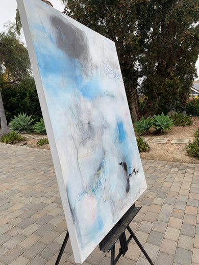 Playing on Another Level by Julie Weaverling |  Side View of Artwork 