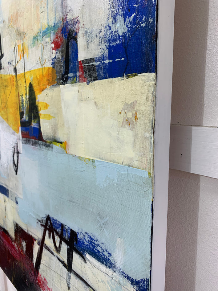 Change of Plans by Julie Weaverling |  Side View of Artwork 