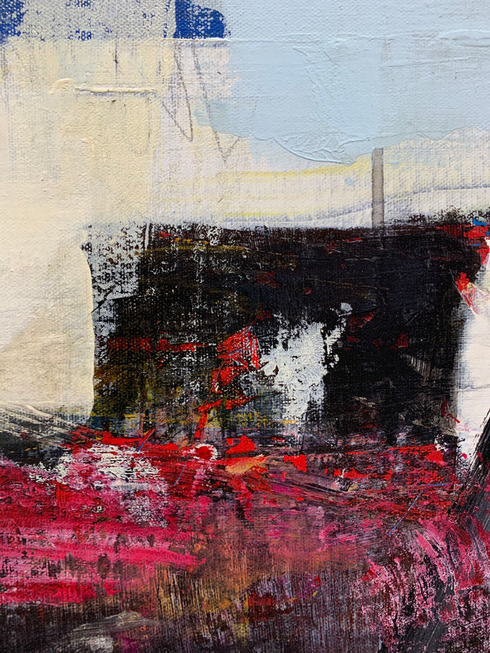 Change of Plans by Julie Weaverling |  Closeup View of Artwork 