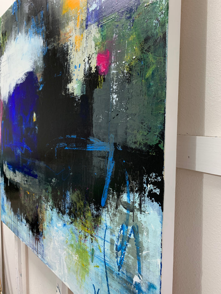 In Other News by Julie Weaverling |  Side View of Artwork 