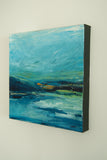 Original art for sale at UGallery.com | A Pause in Blue by Kajal Zaveri | $400 | acrylic painting | 12' h x 12' w | thumbnail 2