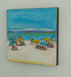 Original art for sale at UGallery.com | Beachfun by Kajal Zaveri | $375 | acrylic painting | 12' h x 12' w | thumbnail 2