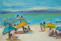 Original art for sale at UGallery.com | Beachfun by Kajal Zaveri | $375 | acrylic painting | 12' h x 12' w | thumbnail 4