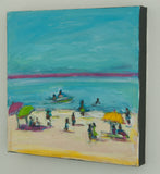 Original art for sale at UGallery.com | Beachtime by Kajal Zaveri | $375 | acrylic painting | 12' h x 12' w | thumbnail 2