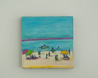Original art for sale at UGallery.com | Beachtime by Kajal Zaveri | $375 | acrylic painting | 12' h x 12' w | thumbnail 3