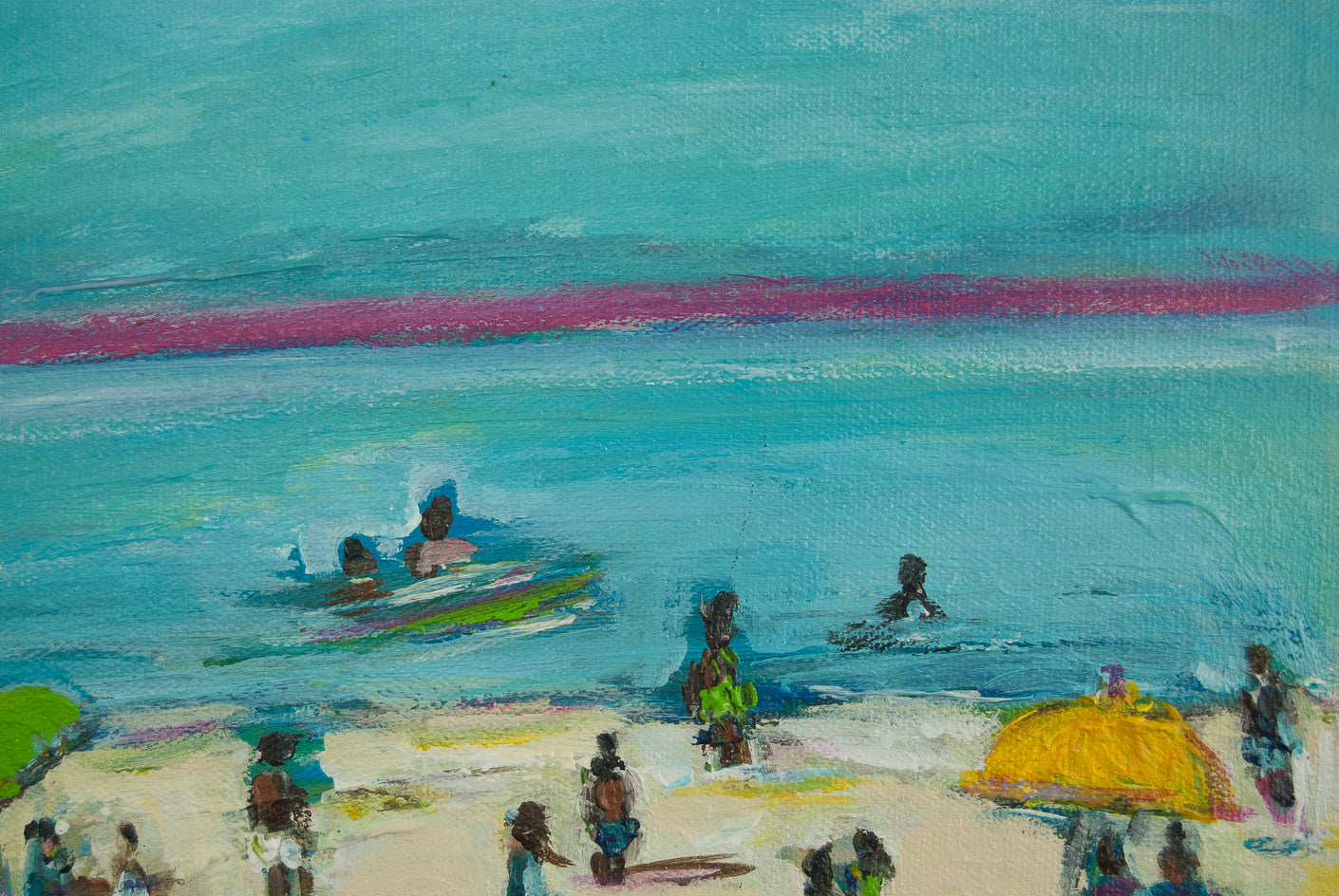 Beachtime by Kajal Zaveri |  Closeup View of Artwork 