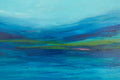 Original art for sale at UGallery.com | Blue Serenity by Kajal Zaveri | $2,000 | acrylic painting | 30' h x 30' w | thumbnail 4
