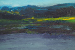 Original art for sale at UGallery.com | In the Quiet Distance by Kajal Zaveri | $475 | acrylic painting | 12' h x 16' w | thumbnail 4