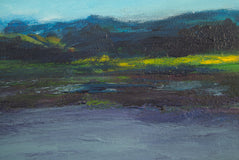 Original art for sale at UGallery.com | In the Quiet Distance by Kajal Zaveri | $475 | acrylic painting | 12' h x 16' w | thumbnail 4