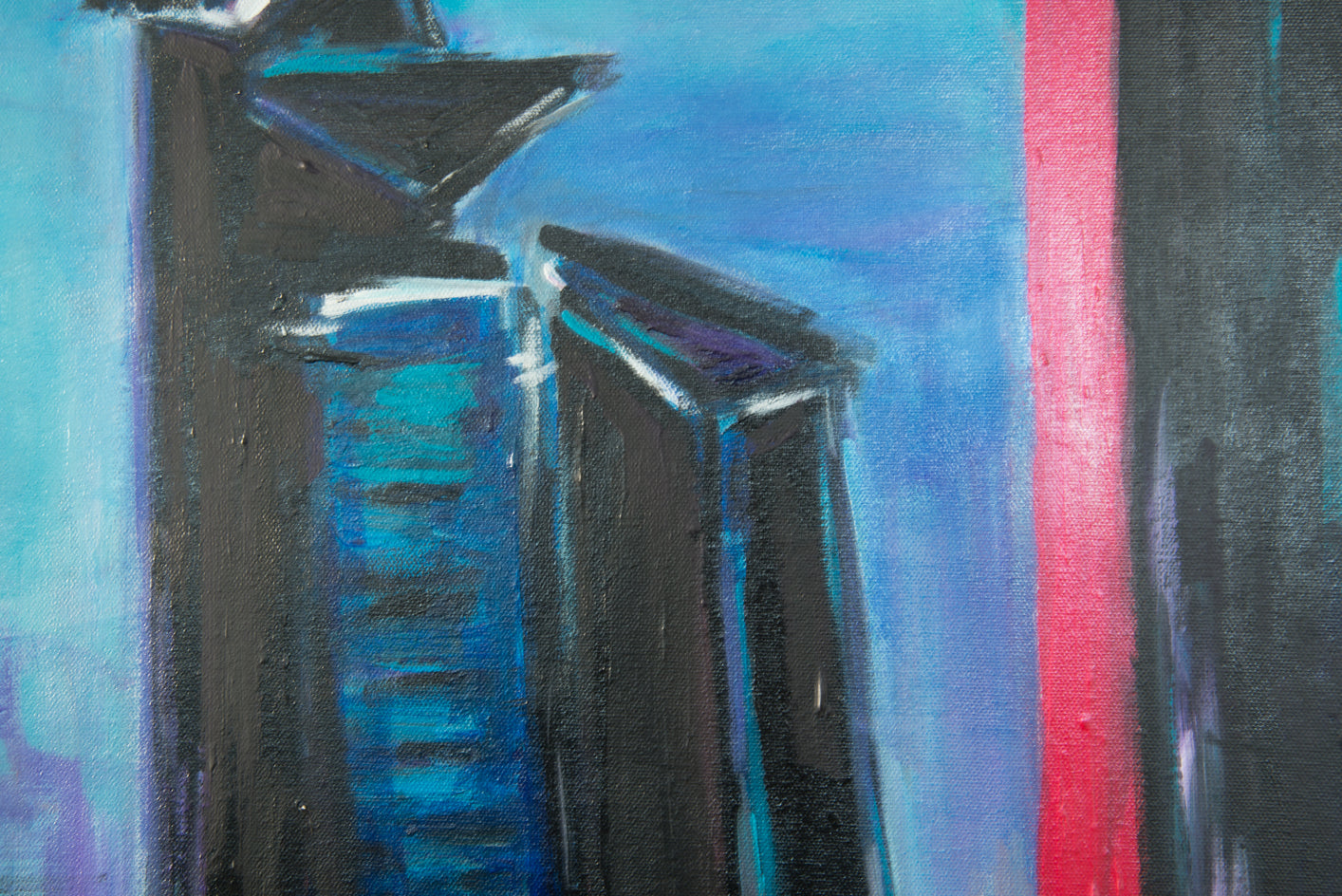 Living on the Edge by Kajal Zaveri |  Closeup View of Artwork 