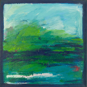 acrylic painting by Kajal Zaveri titled Somewhere.. I Sit Still