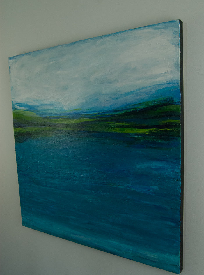 Somewhere Feeling Calm by Kajal Zaveri |  Side View of Artwork 