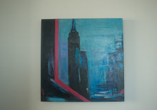 Original art for sale at UGallery.com | Standing Tall by Kajal Zaveri | $1,200 | acrylic painting | 24' h x 24' w | thumbnail 3