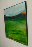 Original art for sale at UGallery.com | Summer Fields by Kajal Zaveri | $2,500 | acrylic painting | 30' h x 30' w | thumbnail 2