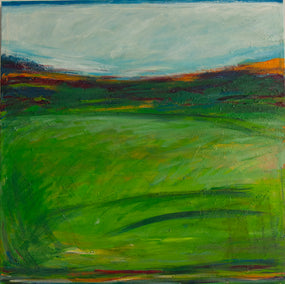 acrylic painting by Kajal Zaveri titled Summer Fields