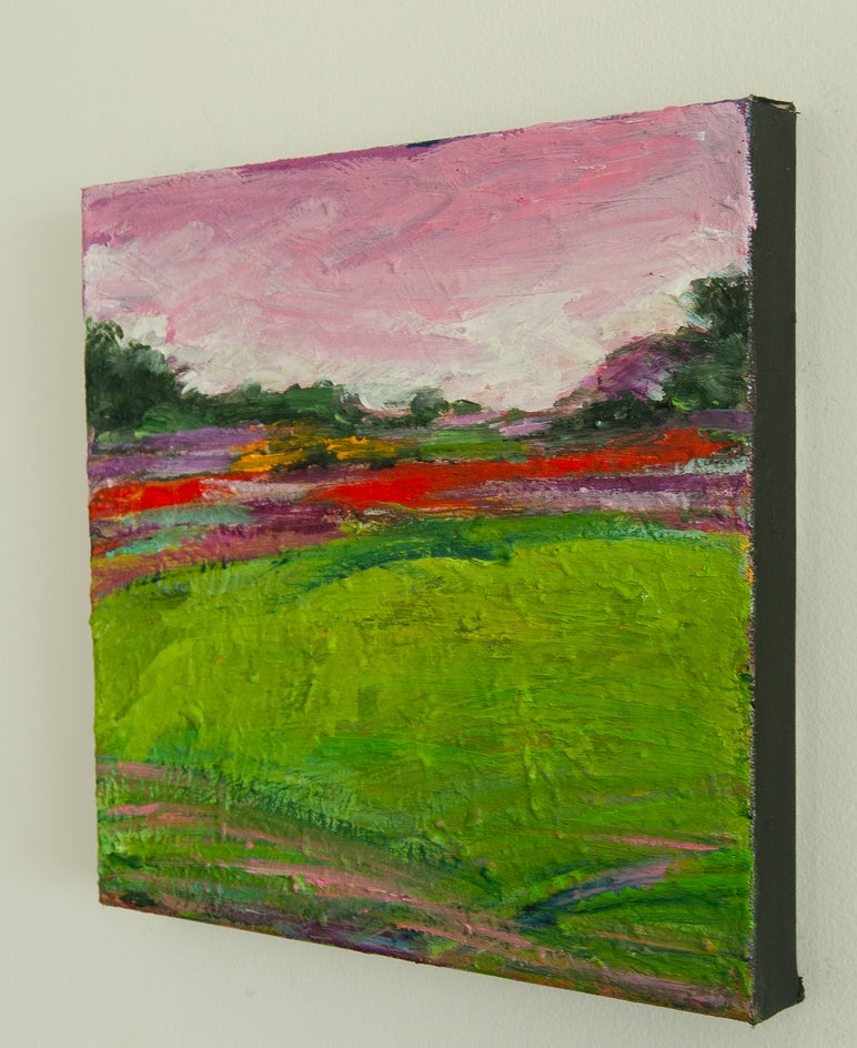 Where Flowers Bloom by Kajal Zaveri |  Side View of Artwork 