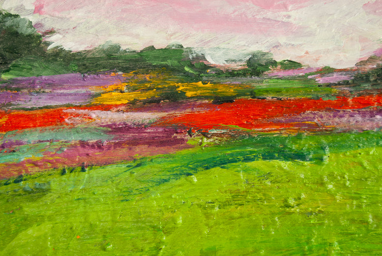 Where Flowers Bloom by Kajal Zaveri |   Closeup View of Artwork 