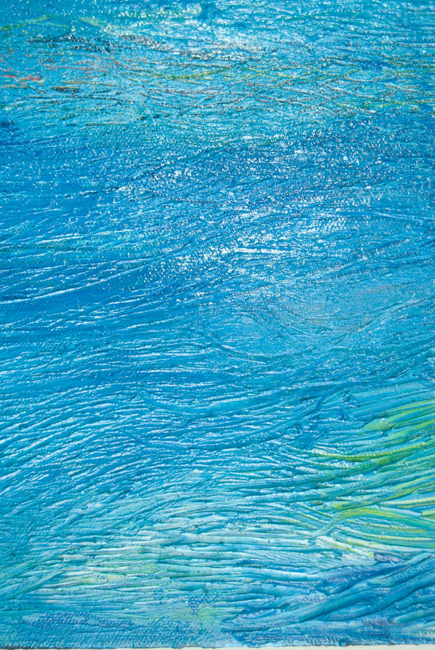 Sky and Sea by Kajal Zaveri |  Closeup View of Artwork 