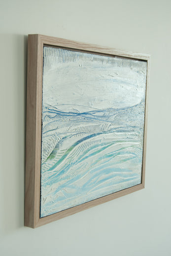 Soft Currents by Kajal Zaveri |  Side View of Artwork 