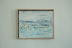 Original art for sale at UGallery.com | Soft Currents by Kajal Zaveri | $1,100 | mixed media artwork | 16' h x 20' w | thumbnail 3