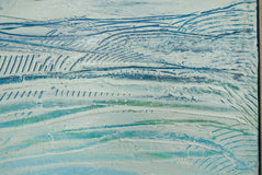 Original art for sale at UGallery.com | Soft Currents by Kajal Zaveri | $1,100 | mixed media artwork | 16' h x 20' w | thumbnail 4