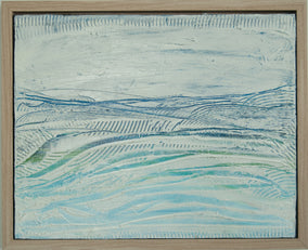 Original art for sale at UGallery.com | Soft Currents by Kajal Zaveri | $1,100 | mixed media artwork | 16' h x 20' w