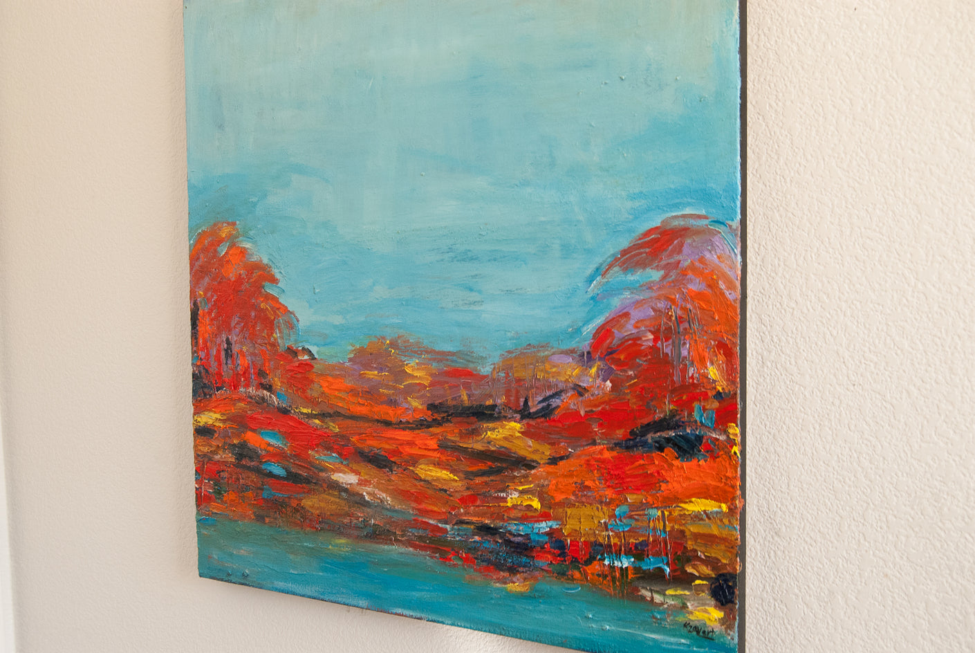 A Clear Day by Kajal Zaveri |  Side View of Artwork 