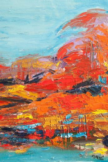 A Clear Day by Kajal Zaveri |   Closeup View of Artwork 