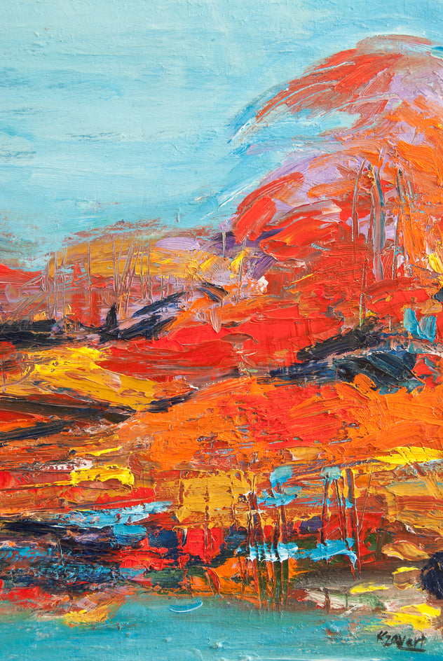 A Clear Day by Kajal Zaveri |  Closeup View of Artwork 