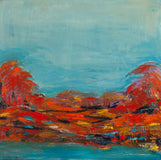 Original art for sale at UGallery.com | A Clear Day by Kajal Zaveri | $2,500 | oil painting | 30' h x 30' w | thumbnail 1