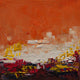Original art for sale at UGallery.com | Autumn in the City by Kajal Zaveri | $300 | oil painting | 12' h x 12' w | thumbnail 1