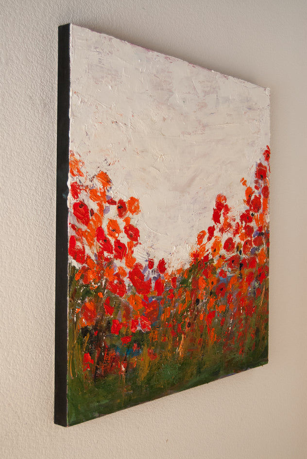 Bloomtime by Kajal Zaveri |  Side View of Artwork 