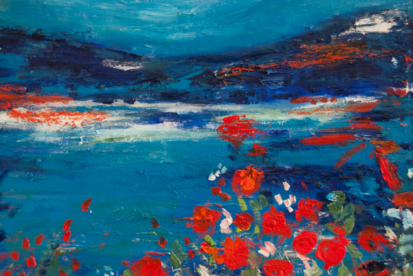 Inhale, Exhale, Enjoy by Kajal Zaveri |  Closeup View of Artwork 