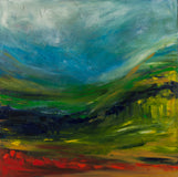 Original art for sale at UGallery.com | It's Nice Here by Kajal Zaveri | $575 | oil painting | 24' h x 24' w | thumbnail 1