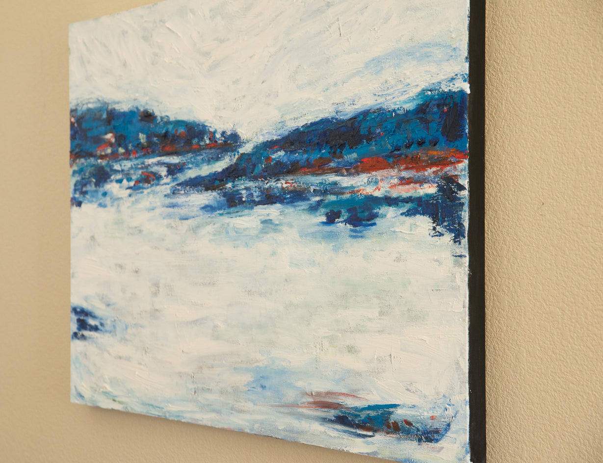 Somewhere... Feeling Calm by Kajal Zaveri |  Side View of Artwork 