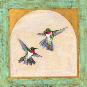 acrylic painting by Karen Barton titled Gift of Flight