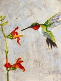 Original art for sale at UGallery.com | Sweet Nectar by Karen Barton | $575 | acrylic painting | 10' h x 8' w | thumbnail 4