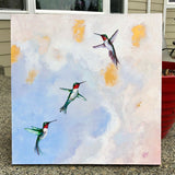 Original art for sale at UGallery.com | Into the Light by Karen Barton | $1,250 | mixed media artwork | 20' h x 20' w | thumbnail 3