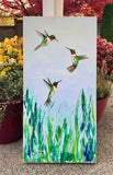 Original art for sale at UGallery.com | Join the Conversation by Karen Barton | $1,325 | mixed media artwork | 30' h x 15' w | thumbnail 3