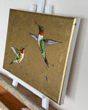 Original art for sale at UGallery.com | Little Gems by Karen Barton | $500 | mixed media artwork | 9' h x 12' w | thumbnail 2