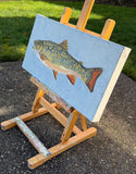 Original art for sale at UGallery.com | A Good Trout by Karen Barton | $1,025 | oil painting | 10' h x 20' w | thumbnail 2