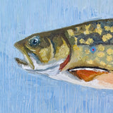 Original art for sale at UGallery.com | A Good Trout by Karen Barton | $1,025 | oil painting | 10' h x 20' w | thumbnail 4