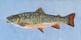 Original art for sale at UGallery.com | A Good Trout by Karen Barton | $1,025 | oil painting | 10' h x 20' w